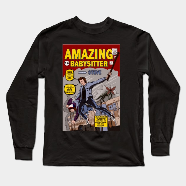 Amazing Babysitter Long Sleeve T-Shirt by MarianoSan